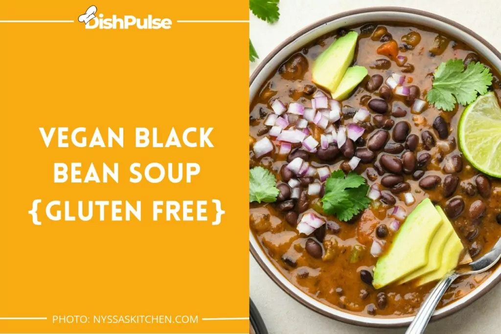 Vegan Black Bean Soup {Gluten-Free}