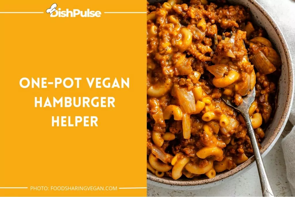 One-Pot Vegan Hamburger Helper