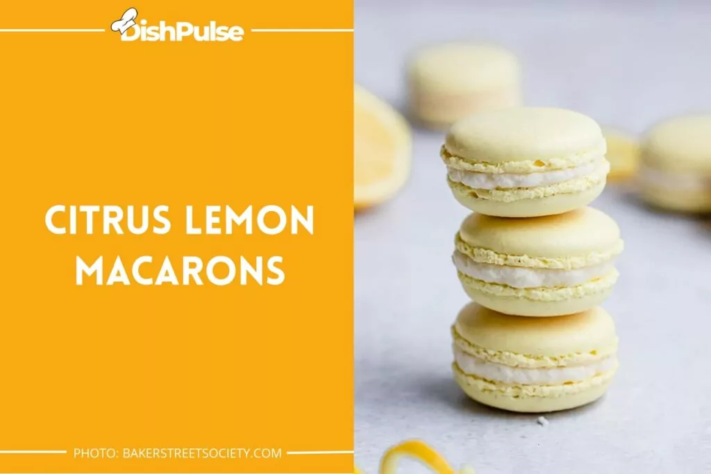 Citrus Lemon Macarons