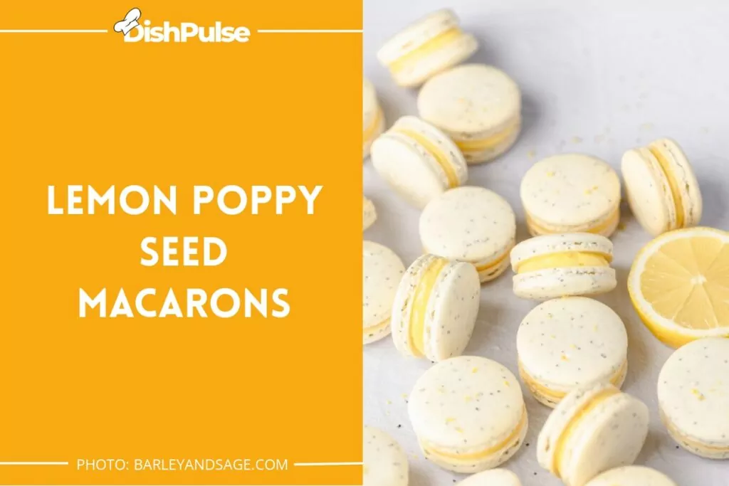 Lemon Poppy Seed Macarons