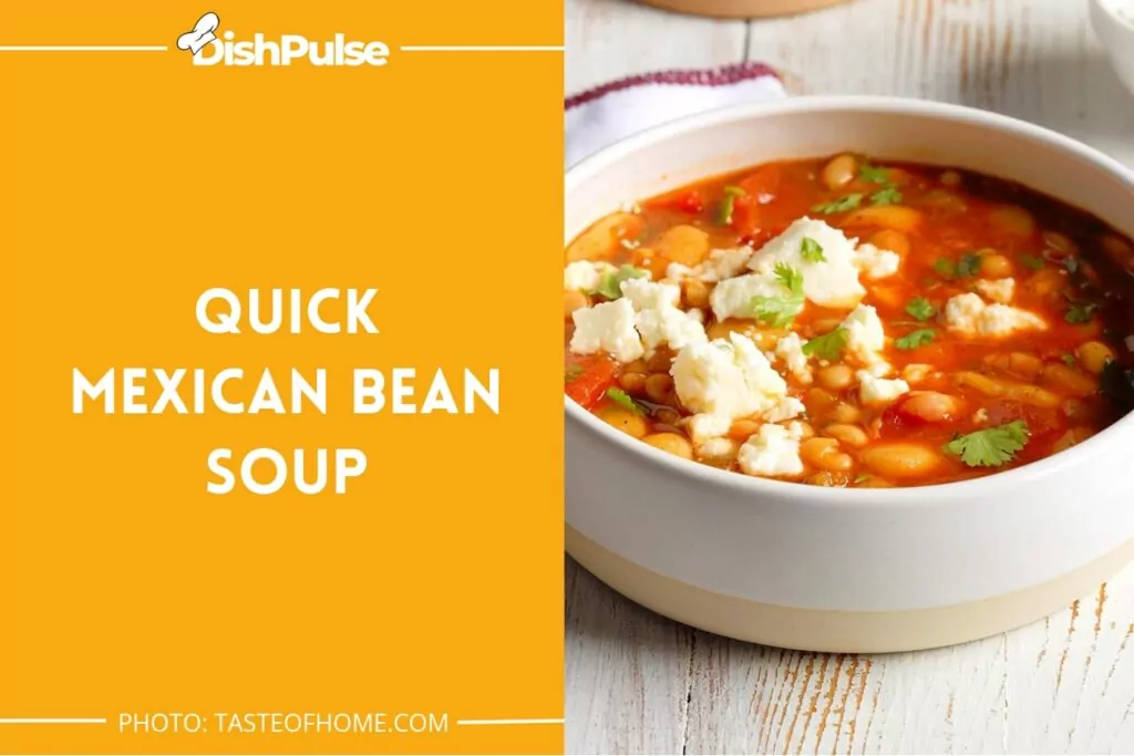 Quick Mexican Bean Soup