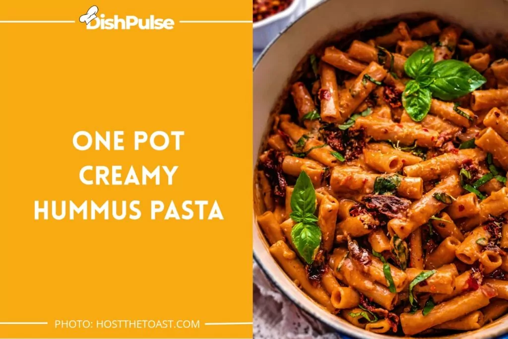 One Pot Creamy Hummus Pasta