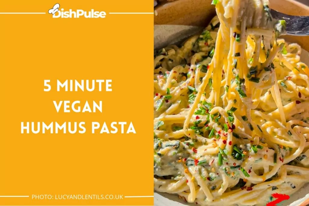 5 Minute Vegan Hummus Pasta