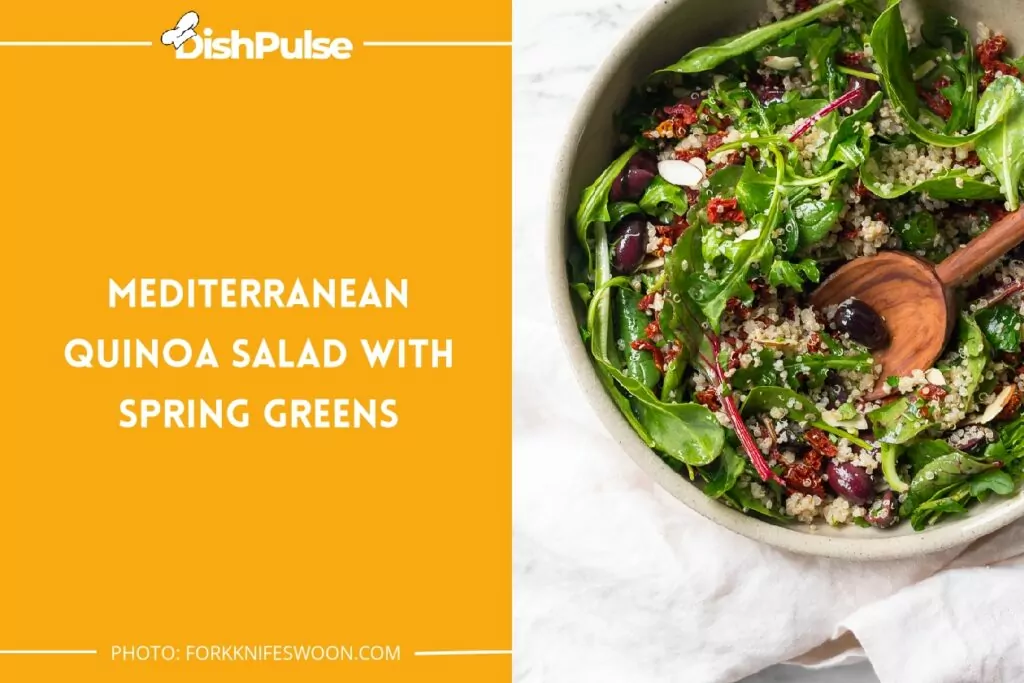 Mediterranean Quinoa Salad with Spring Greens