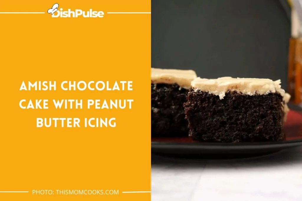 Amish Chocolate Cake with Peanut Butter Icing