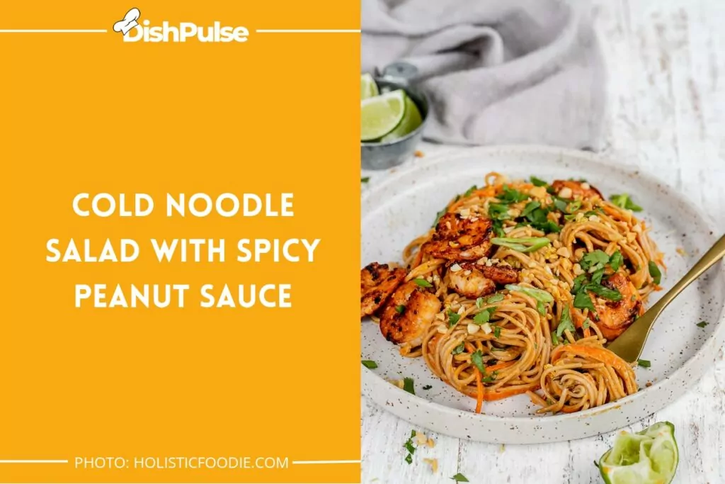 Cold Noodle Salad with Spicy Peanut Sauce