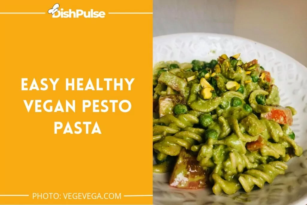 Easy Healthy Vegan Pesto Pasta