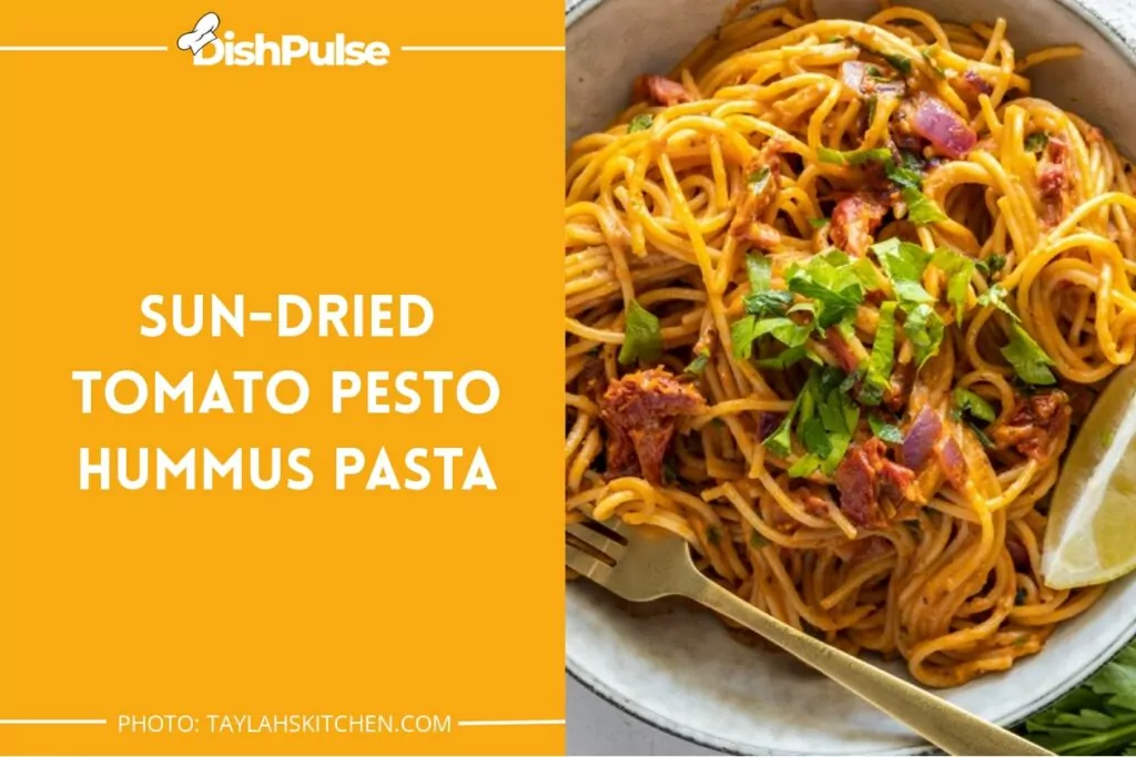 Sun-dried Tomato Pesto Hummus Pasta