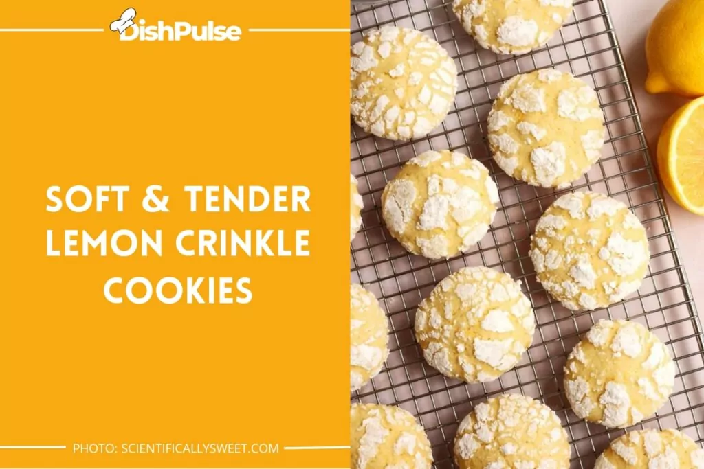 Soft & Tender Lemon Crinkle Cookies