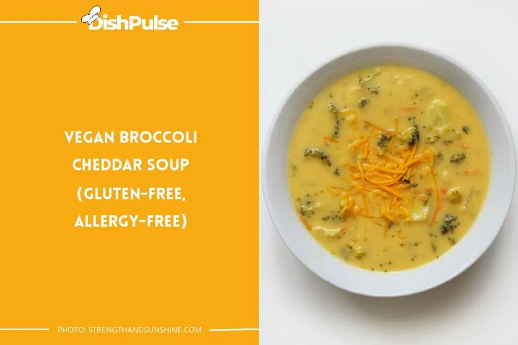 Vegan Broccoli Cheddar Soup (Gluten-Free, Allergy-Free)