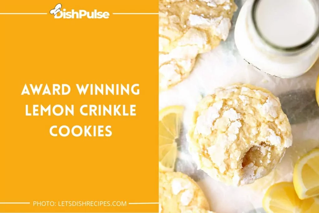 Award-Winning Lemon Crinkle Cookies