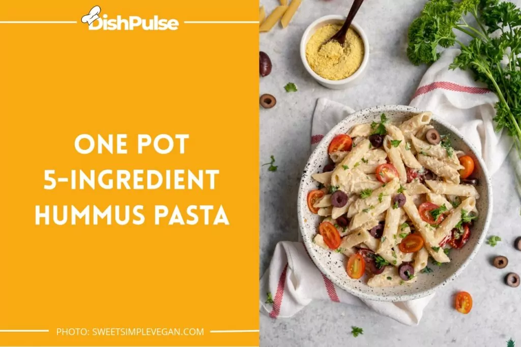 One Pot 5-Ingredient Hummus Pasta