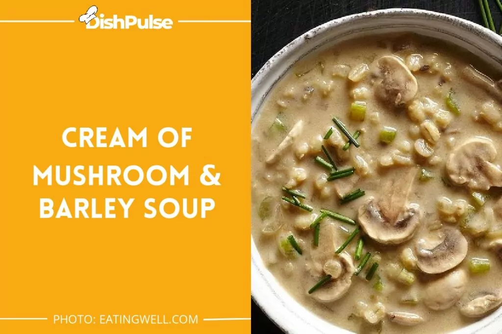 Cream of Mushroom & Barley Soup
