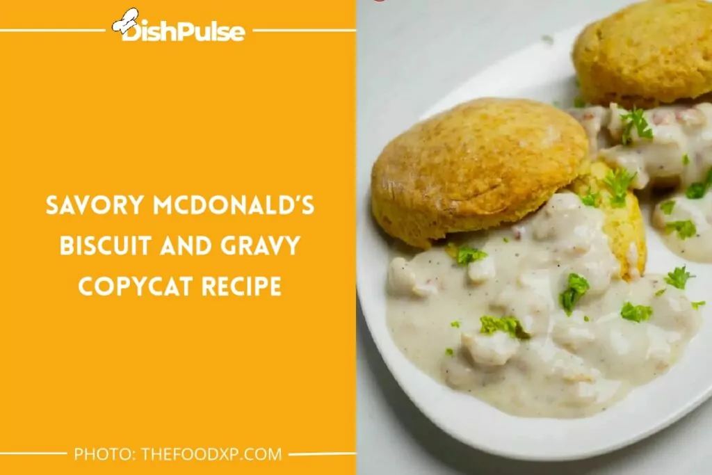 Savory McDonald’s Biscuit And Gravy Copycat Recipe
