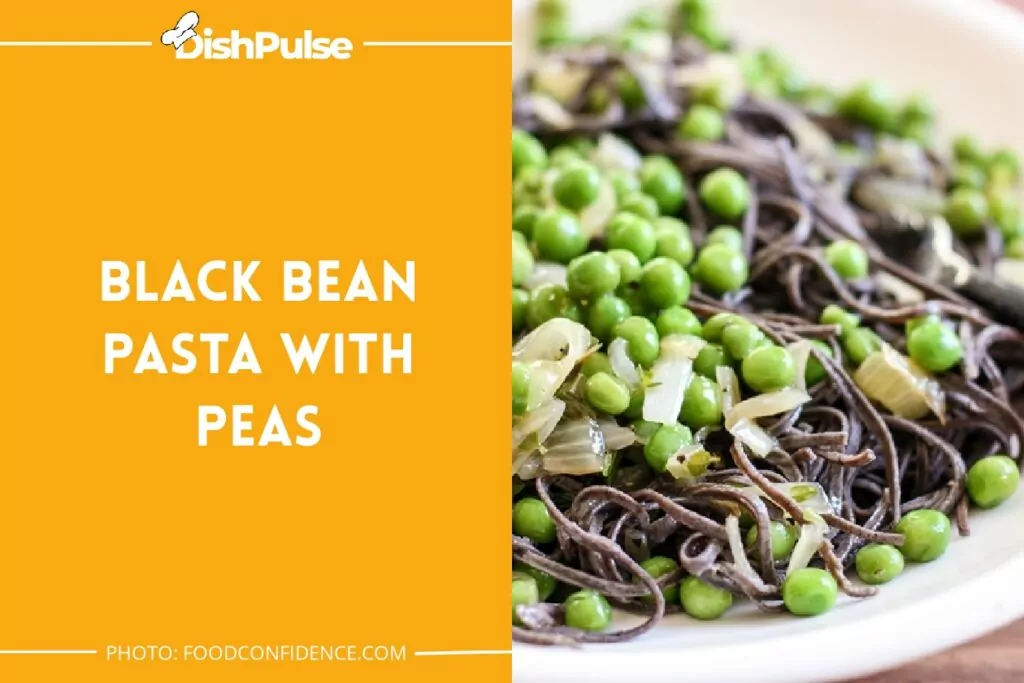 Black Bean Pasta with Peas