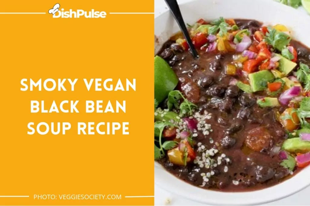 Smoky Vegan Black Bean Soup Recipe