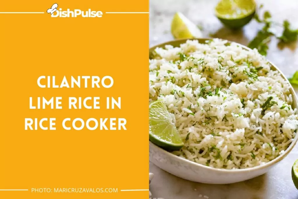 Cilantro Lime Rice in Rice Cooker