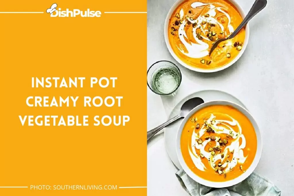 Instant Pot Creamy Root Vegetable Soup