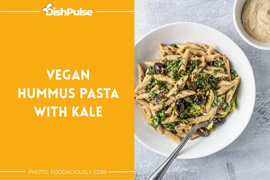 Vegan Hummus Pasta with Kale