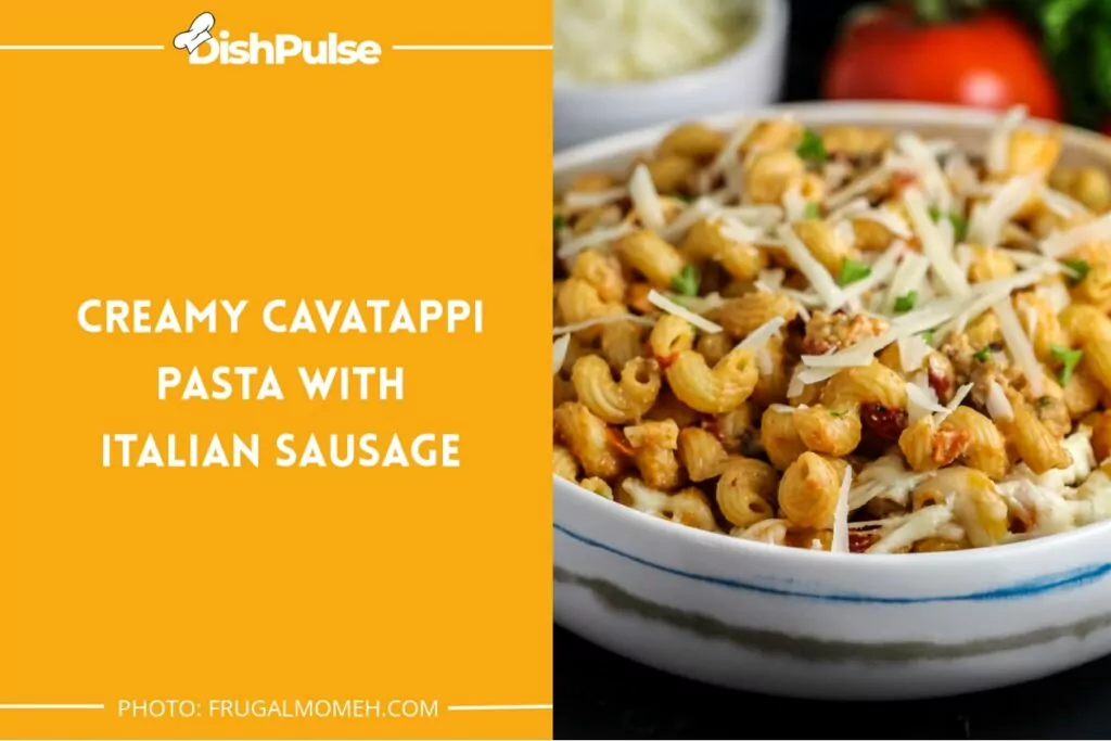 Creamy Cavatappi Pasta with Italian Sausage