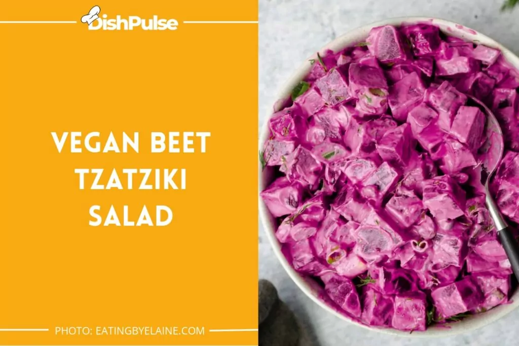 Vegan Beet Tzatziki Salad