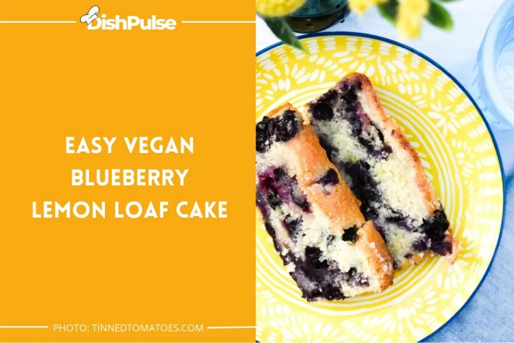 Easy Vegan Blueberry Lemon Loaf Cake