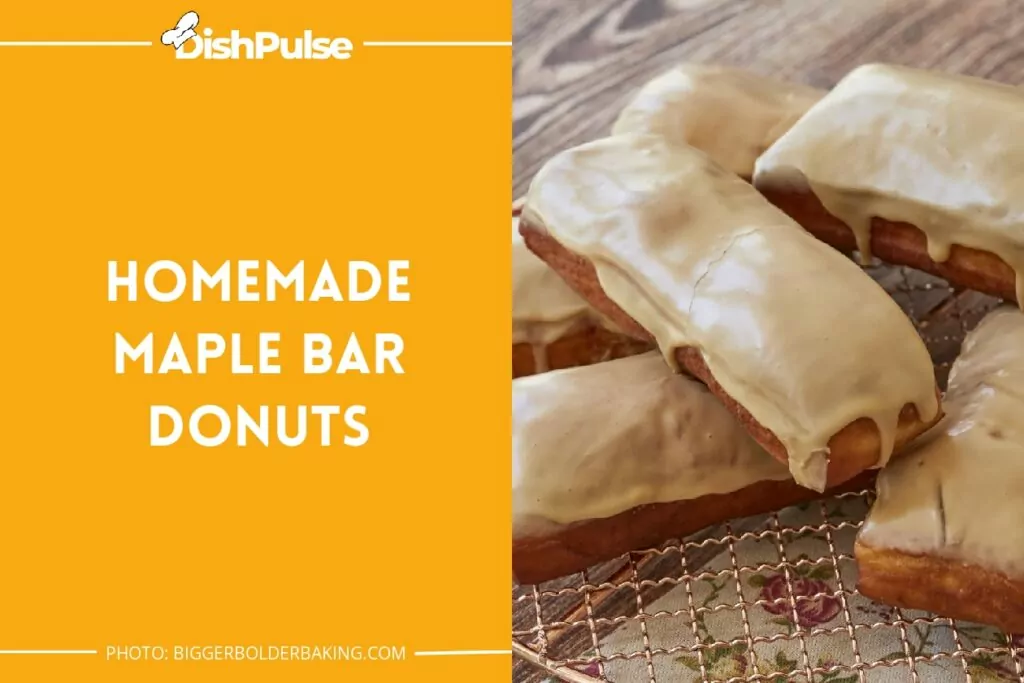 Homemade Maple Bar Donuts