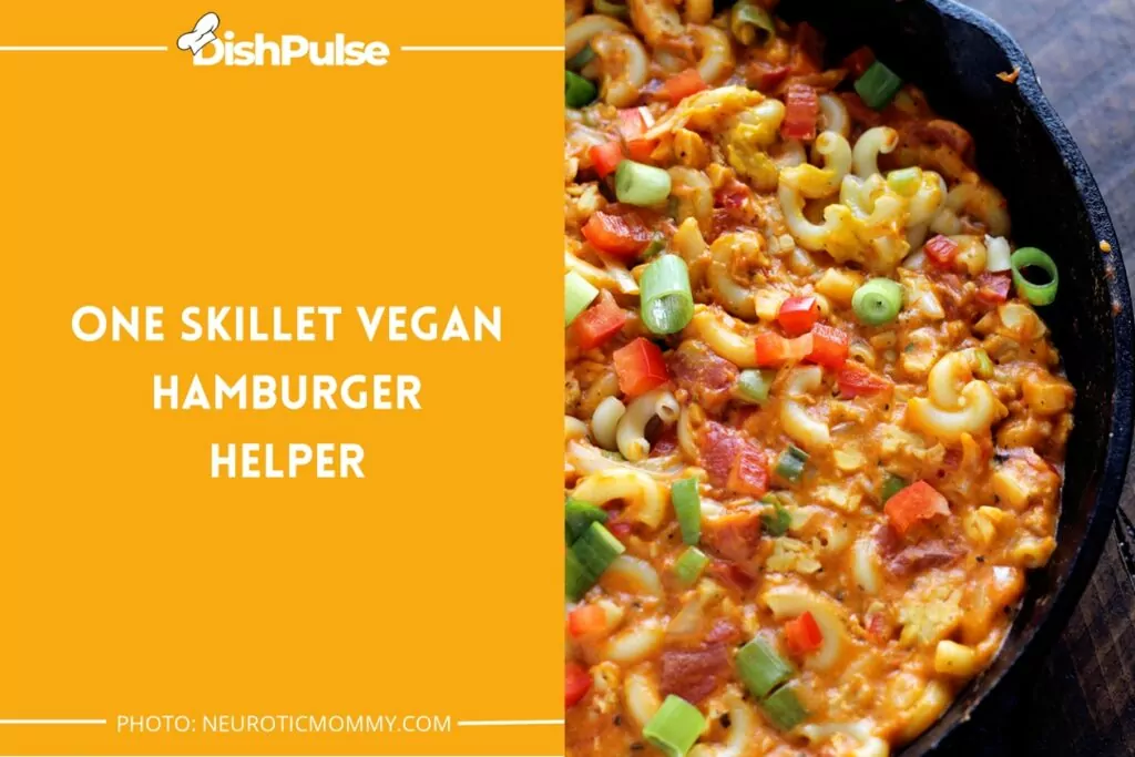 One Skillet Vegan Hamburger Helper