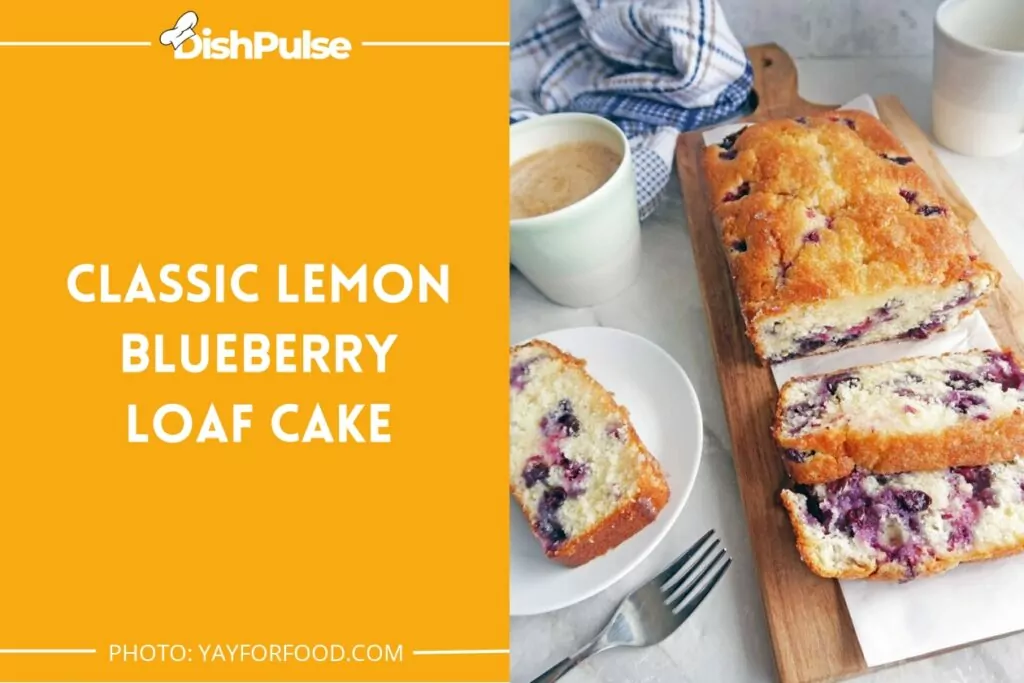 Classic Lemon Blueberry Loaf Cake