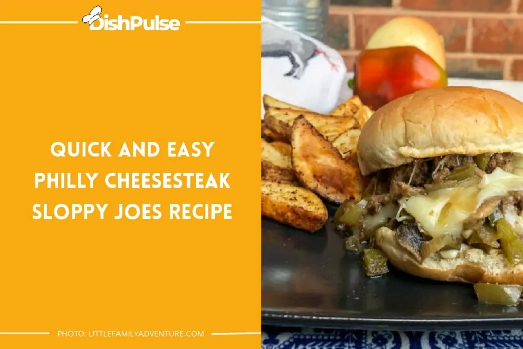 Quick and Easy Philly Cheesesteak Sloppy Joes Recipe