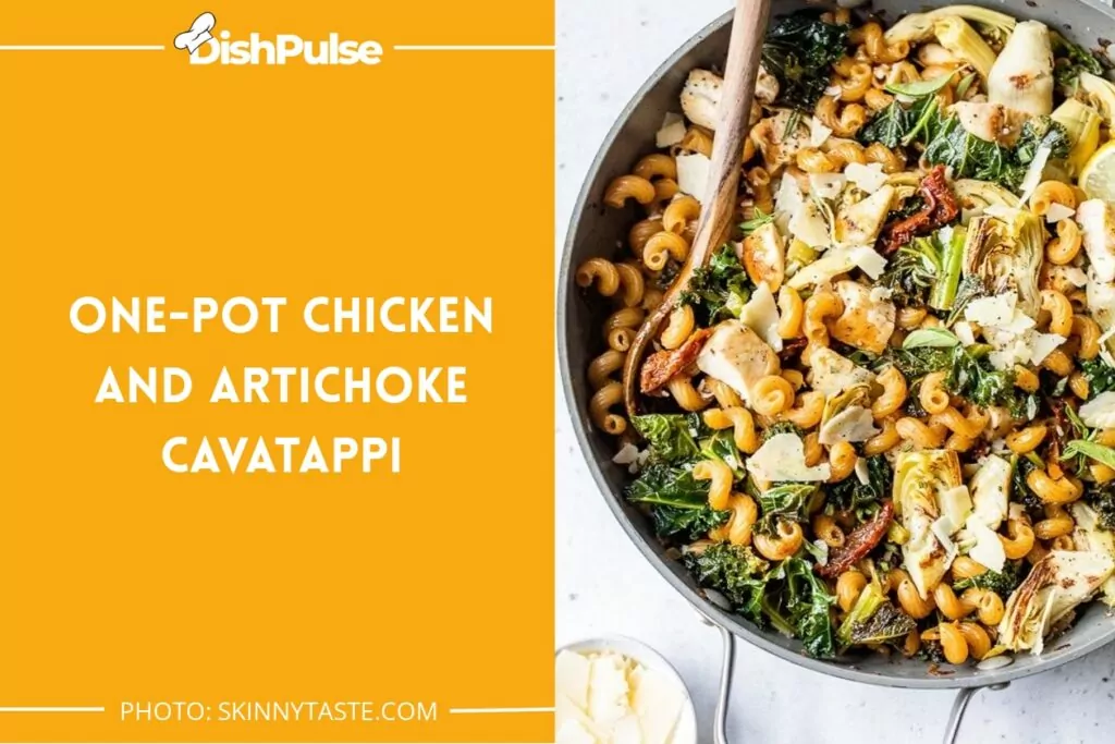 One-Pot Chicken and Artichoke Cavatappi