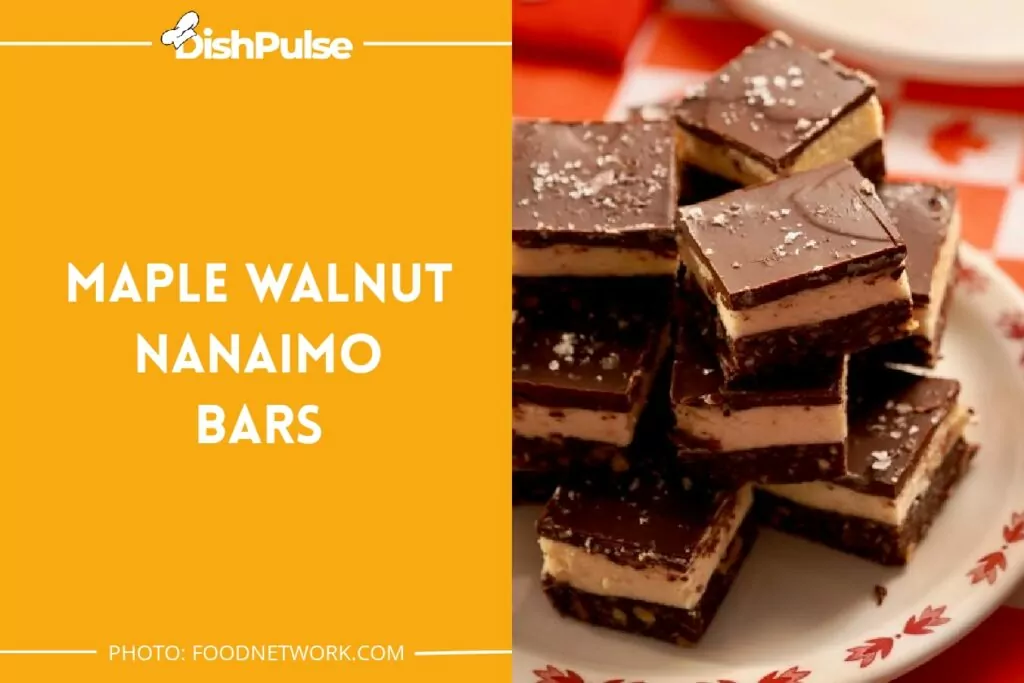 Maple Walnut Nanaimo Bars