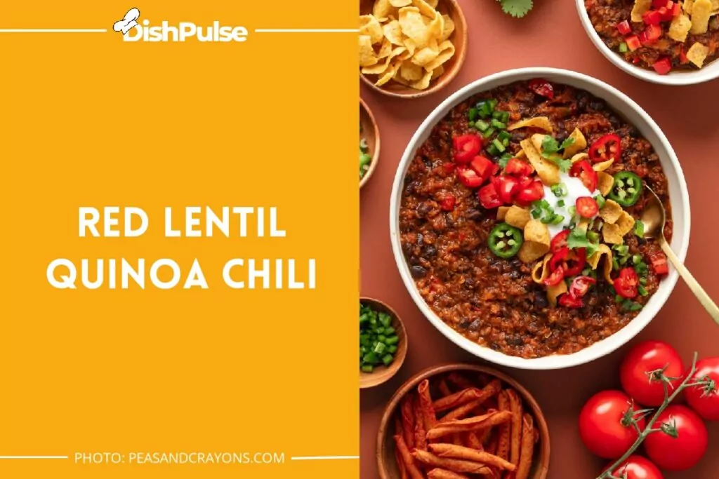 Red Lentil Quinoa Chili
