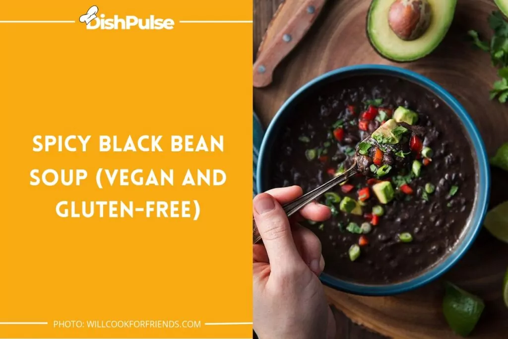 Spicy Black Bean Soup (Vegan and Gluten-Free)