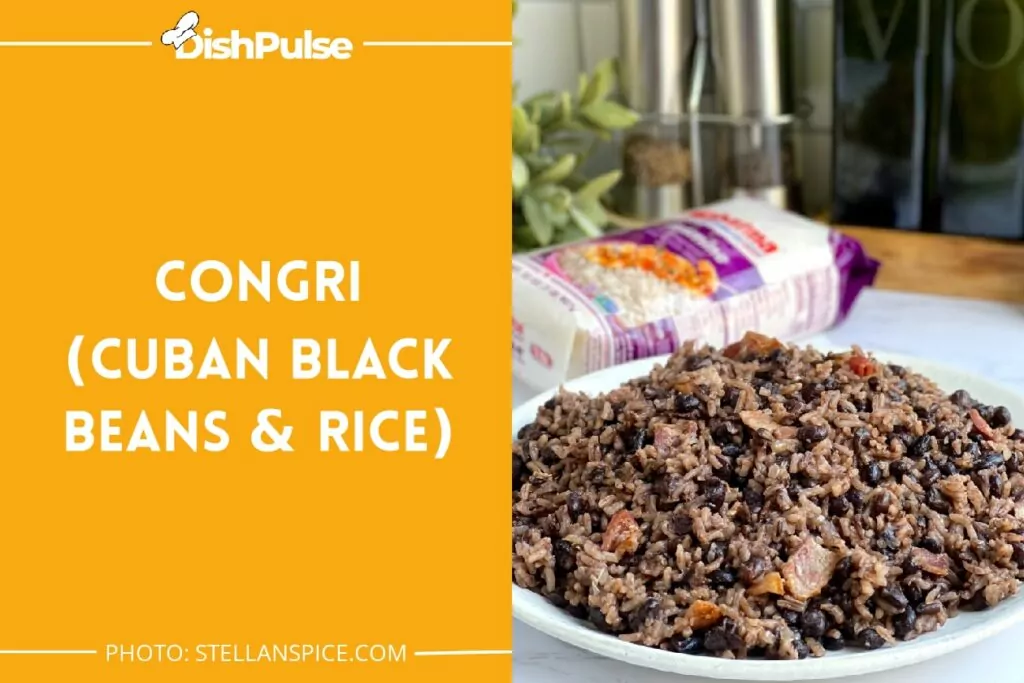 Congri (Cuban Black Beans & Rice)