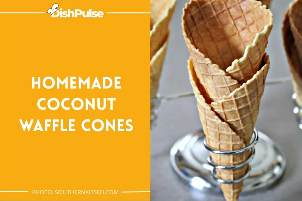 Homemade Coconut Waffle Cones