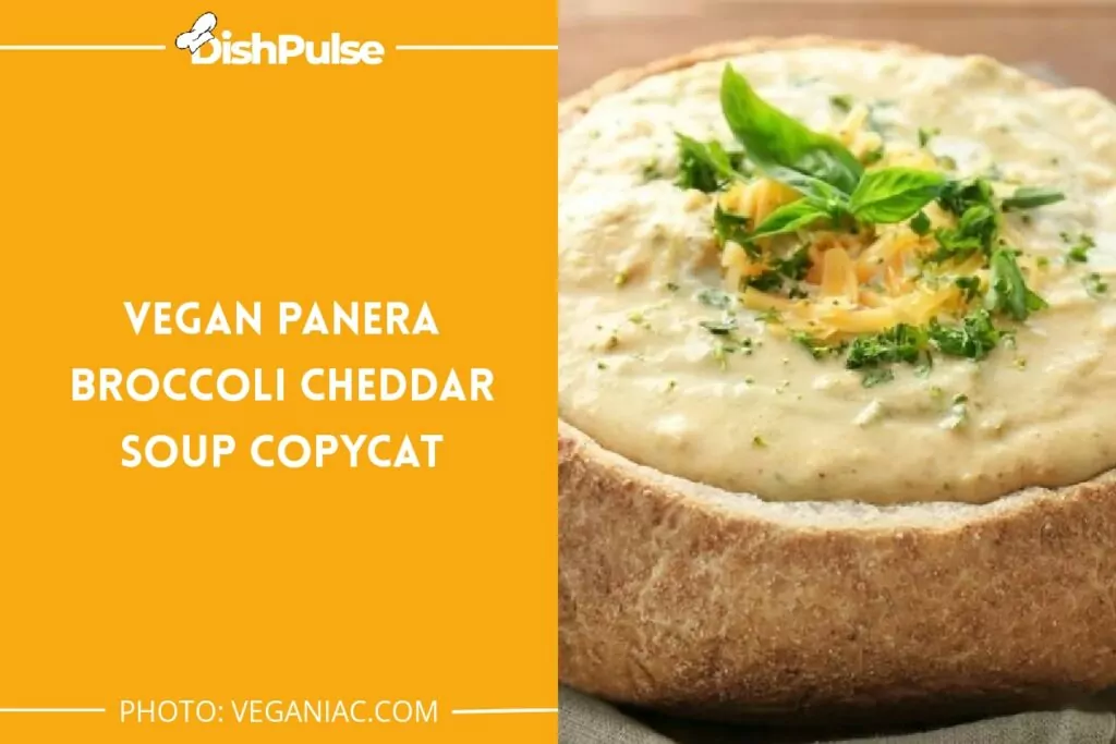 Vegan Panera Broccoli Cheddar Soup Copycat