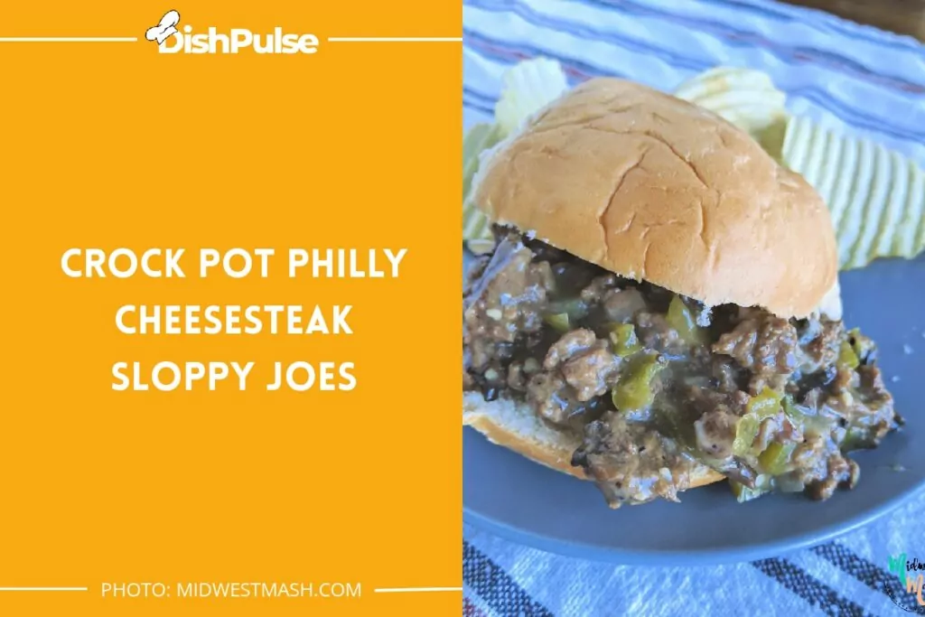 Crock Pot Philly Cheesesteak Sloppy Joes