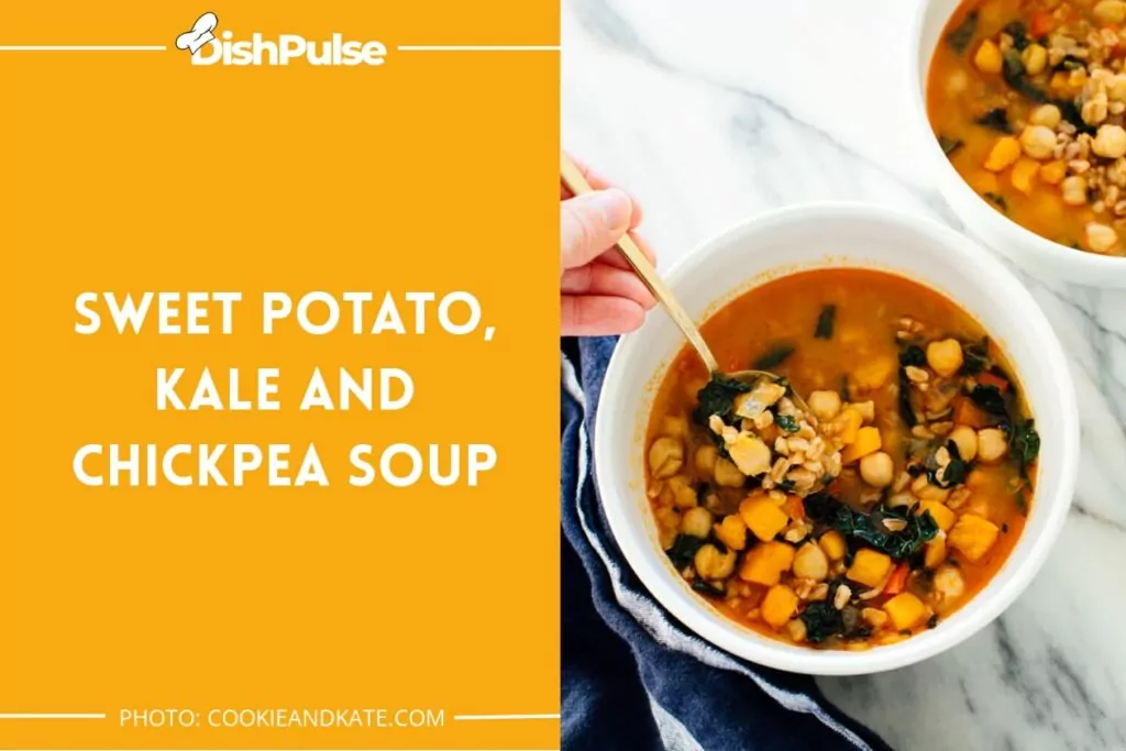 Sweet Potato, Kale and Chickpea Soup