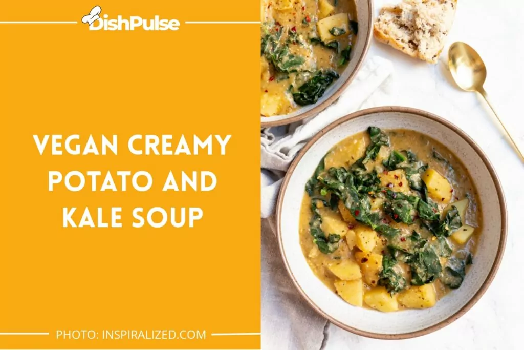 Vegan Creamy Potato and Kale Soup