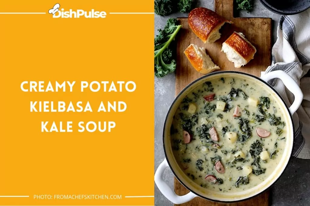 Creamy Potato Kielbasa and Kale Soup