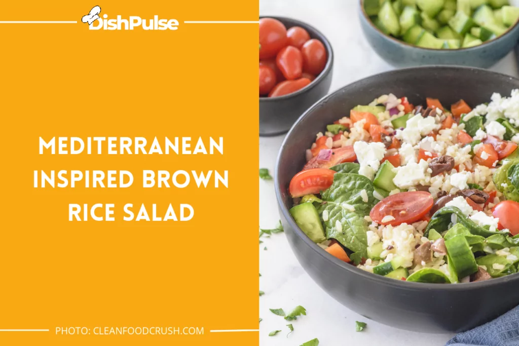Mediterranean Inspired Brown Rice Salad