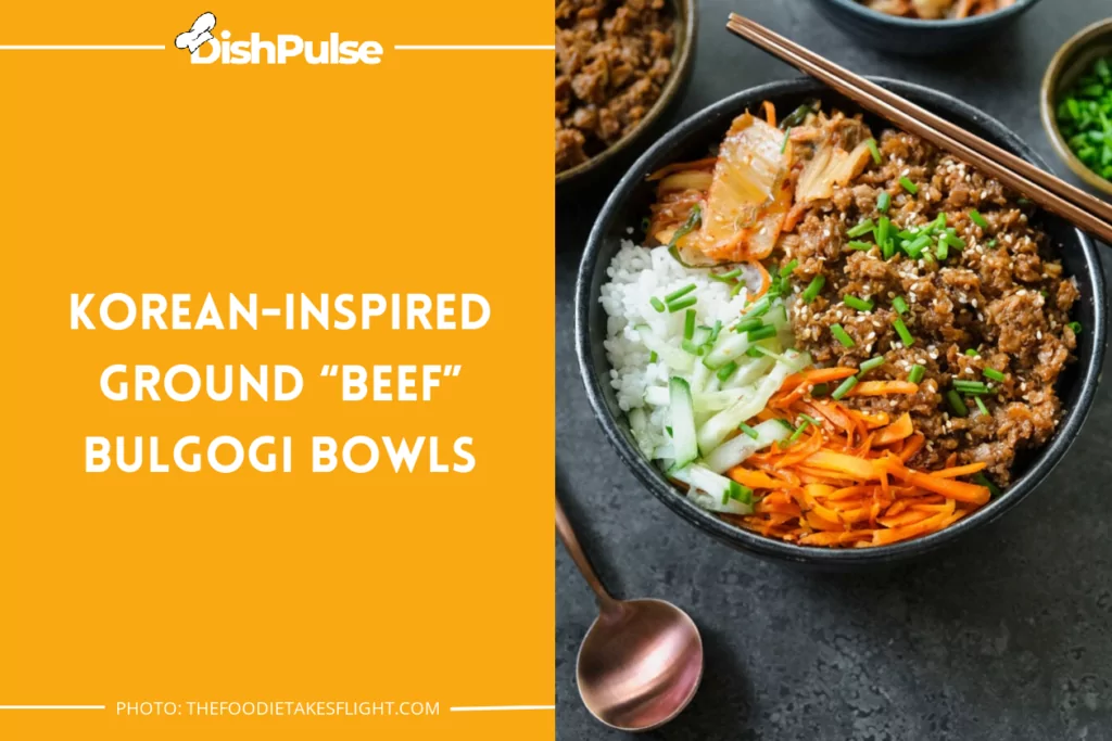 Korean-Inspired Ground "Beef" Bulgogi Bowls