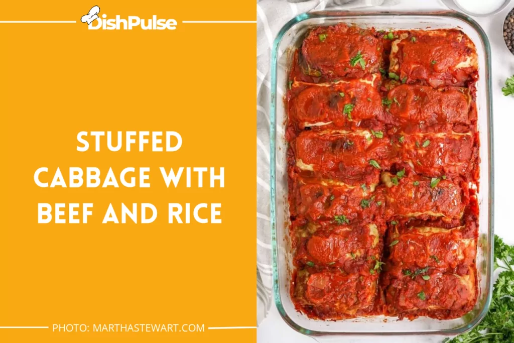 Stuffed Cabbage with Beef and Rice