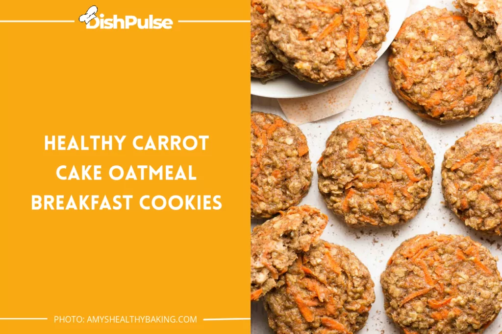 Healthy Carrot Cake Oatmeal Breakfast Cookies
