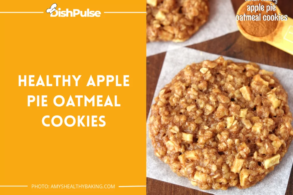 Healthy Apple Pie Oatmeal Cookies