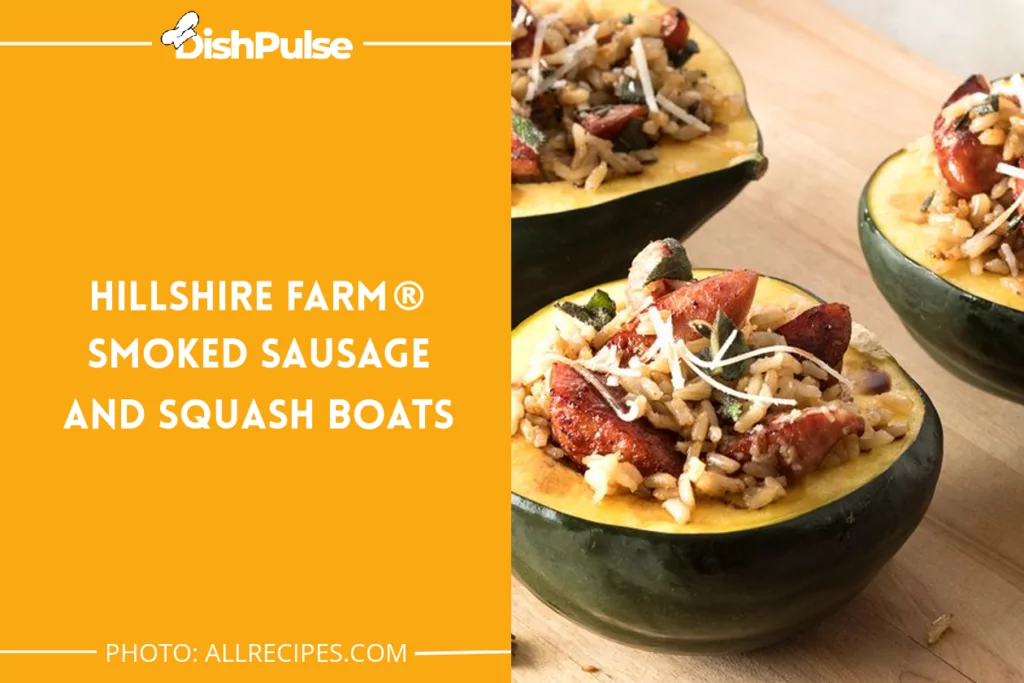 Hillshire Farm Smoked Sausage and Squash Boats