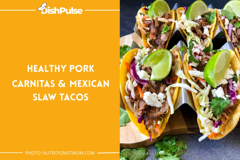 Healthy Pork Carnitas & Mexican Slaw Tacos