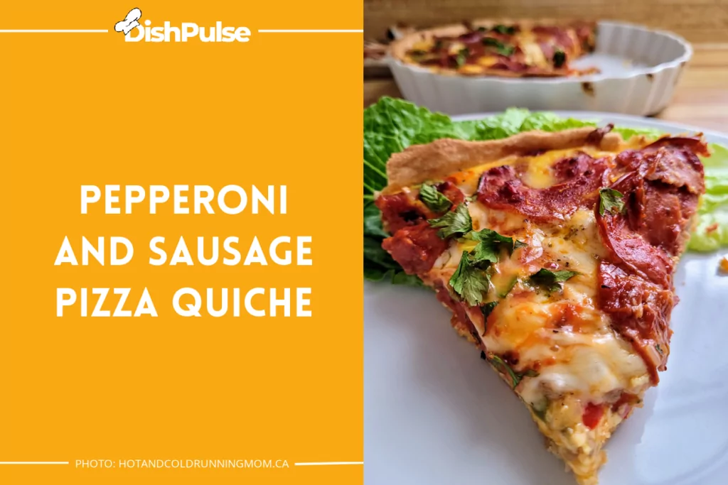 Pepperoni and Sausage Pizza Quiche