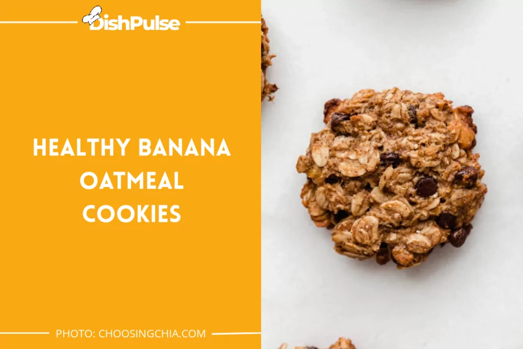 Healthy Banana Oatmeal Cookies